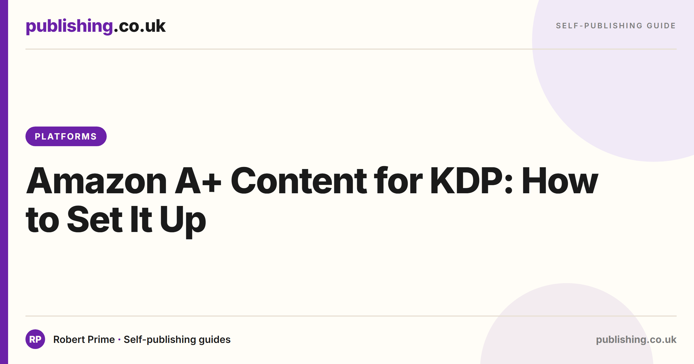 Amazon A+ Content for KDP: How to Set It Up