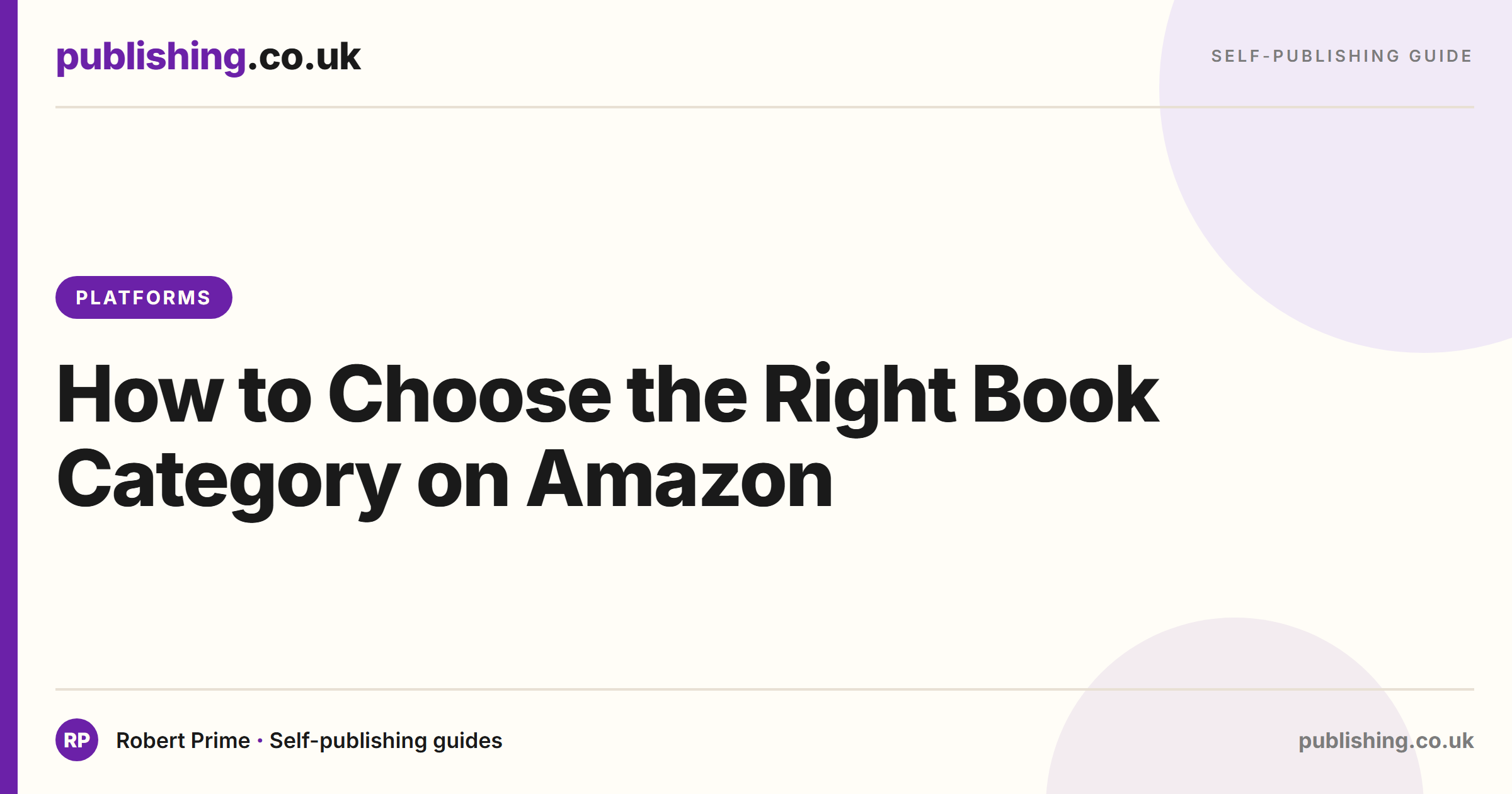 How to Choose the Right Book Category on Amazon