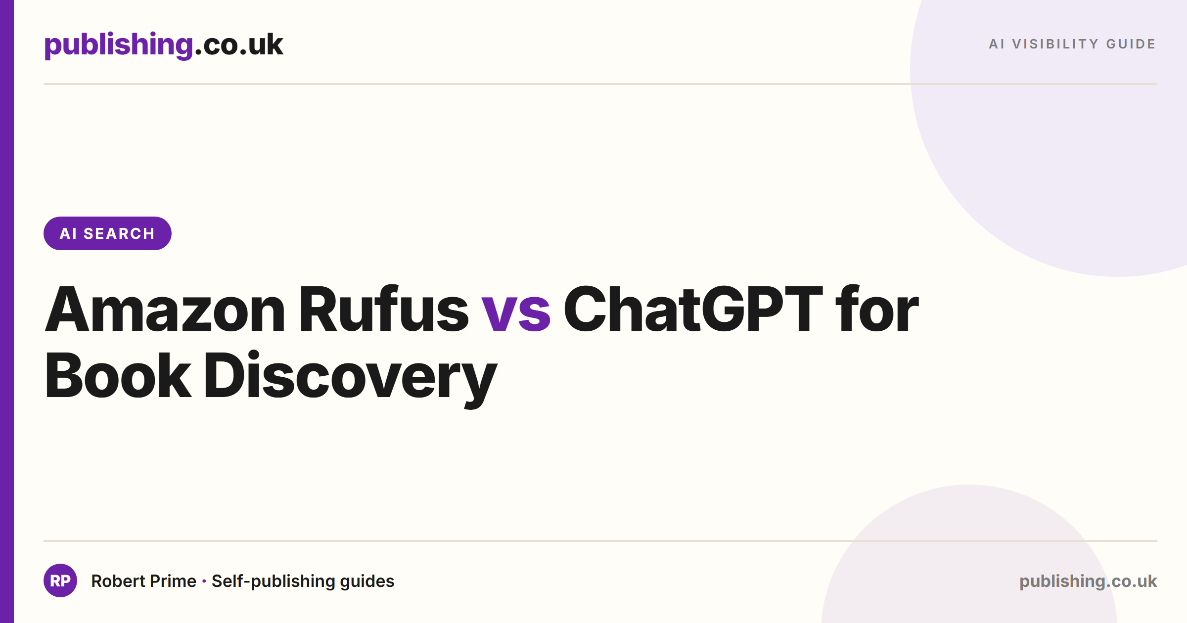 Amazon Rufus vs ChatGPT: Which Drives More Book Discovery?