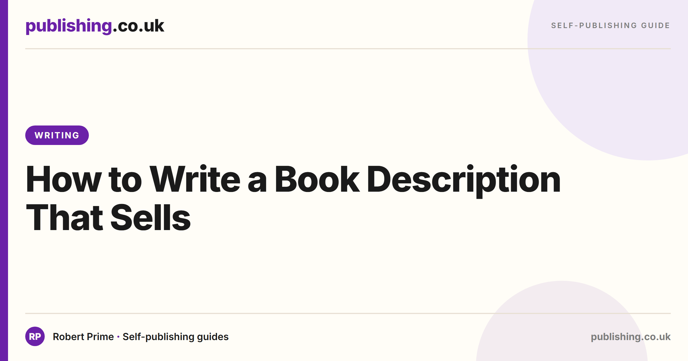How to Write a Book Description That Sells