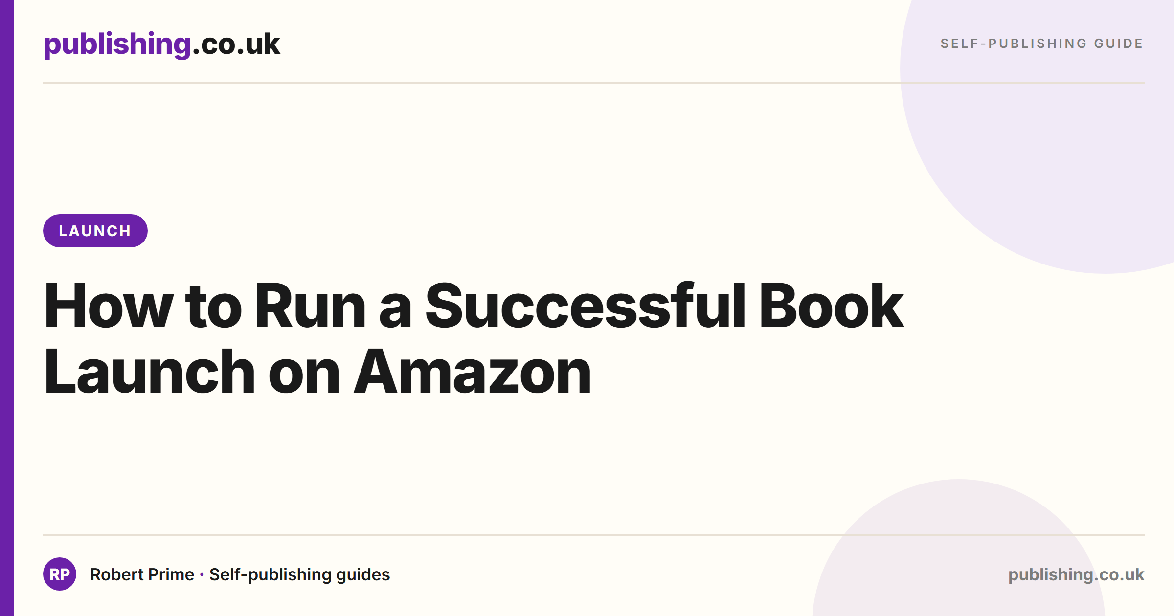 How to Run a Successful Book Launch on Amazon