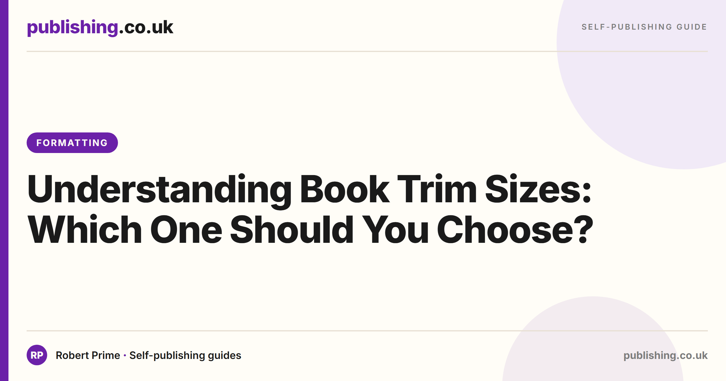 Understanding Book Trim Sizes: Which One Should You Choose?