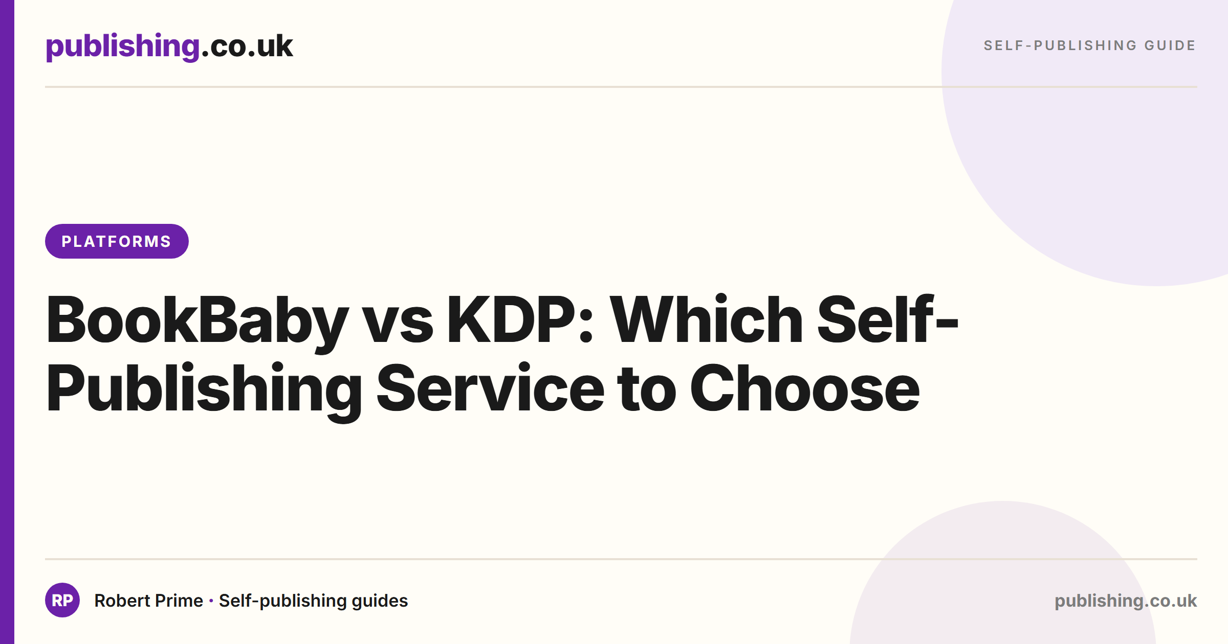BookBaby vs KDP (2026): True Cost Comparison for UK Authors