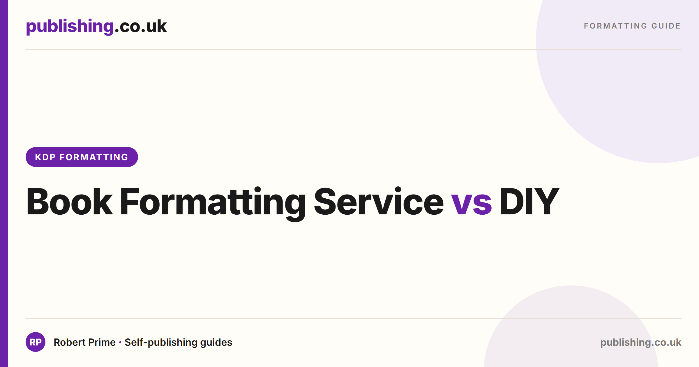 Book Formatting Service vs DIY: Should You Format Your Book Yourself?