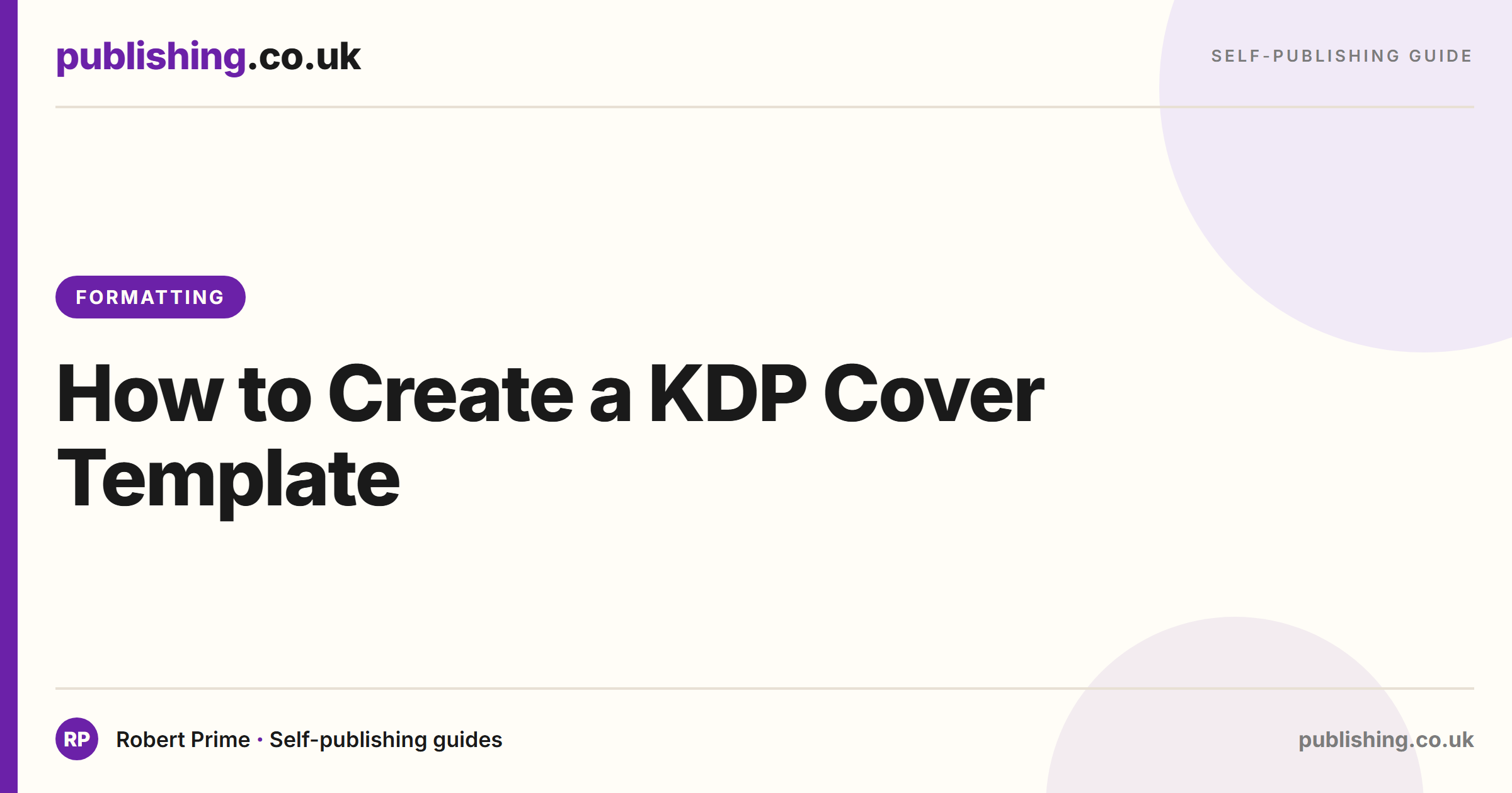 How to Create a KDP Cover Template