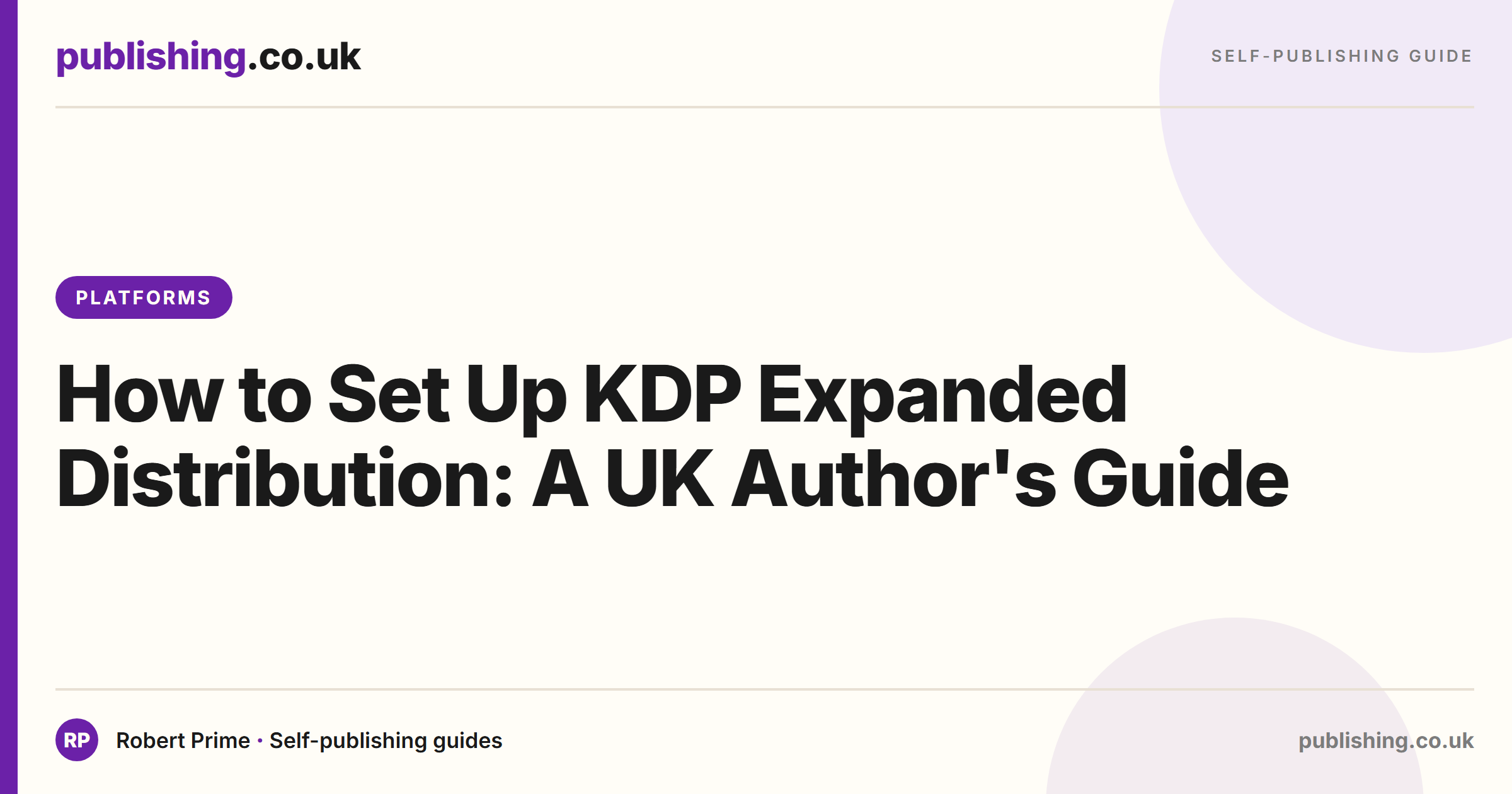 How to Set Up KDP Expanded Distribution: A UK Author's Guide