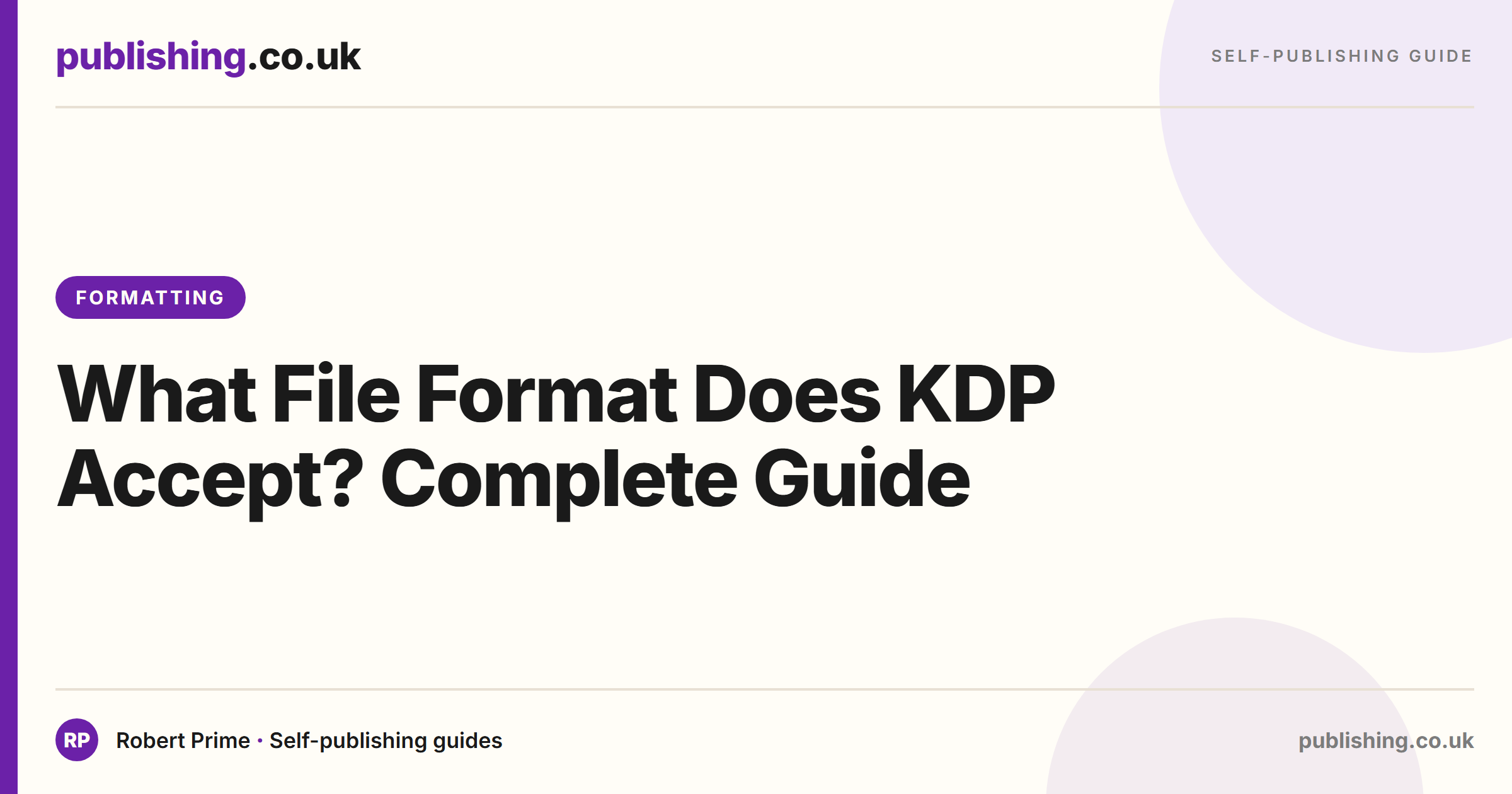 What File Format Does KDP Accept? Complete Guide
