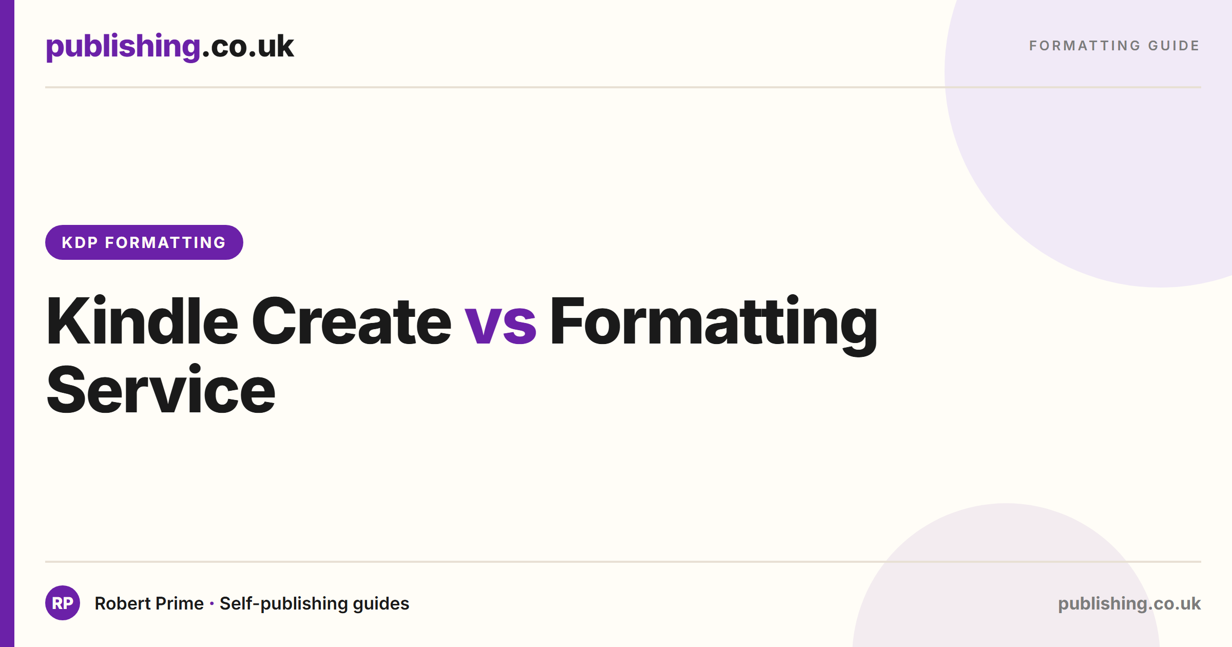 Kindle Create vs Formatting Service: Is Free Enough?