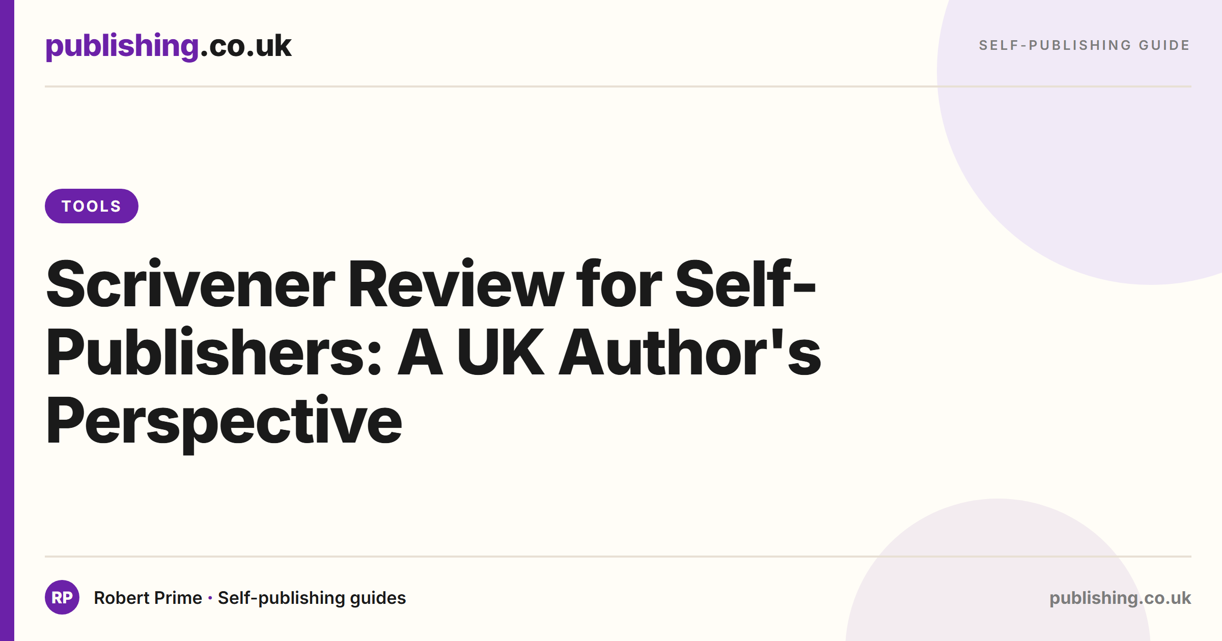 Scrivener Review for Self-Publishers: A UK Author's Perspective