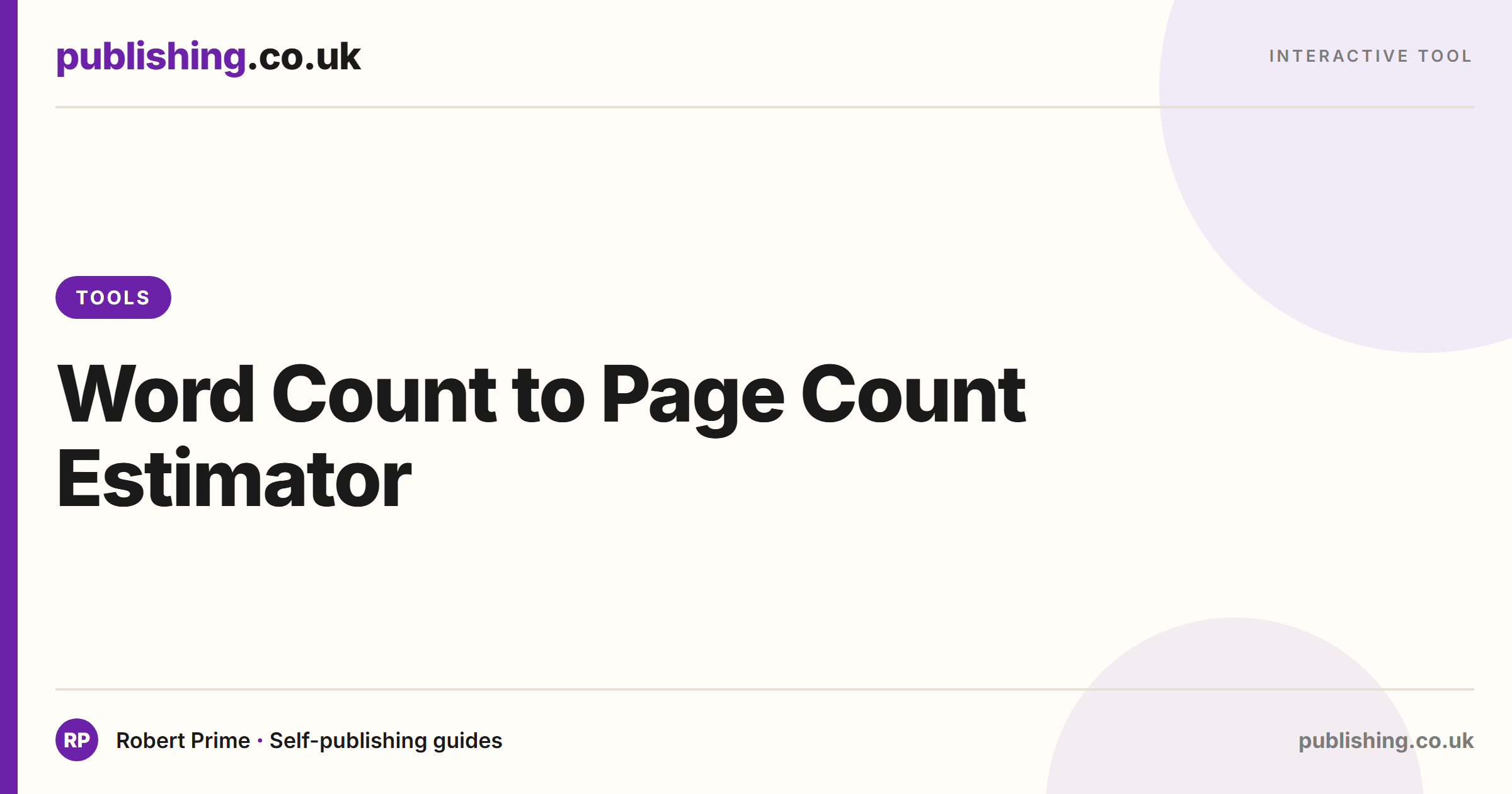 Word Count to Page Count Estimator